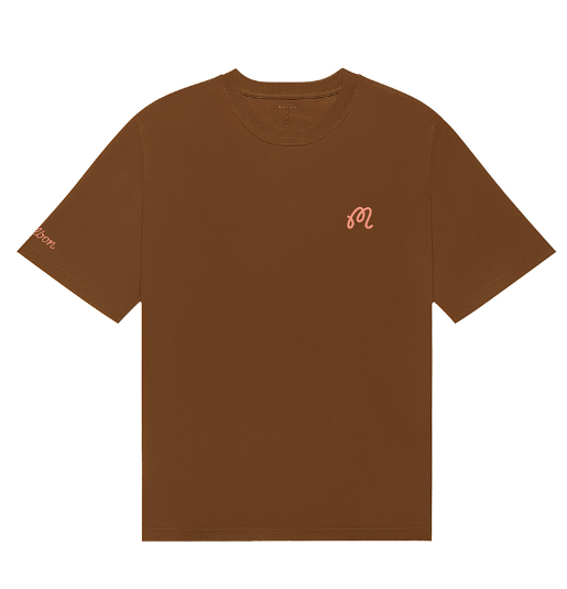 Malbon フォレージング フェアウェイズTシャツ ブラウン 前面