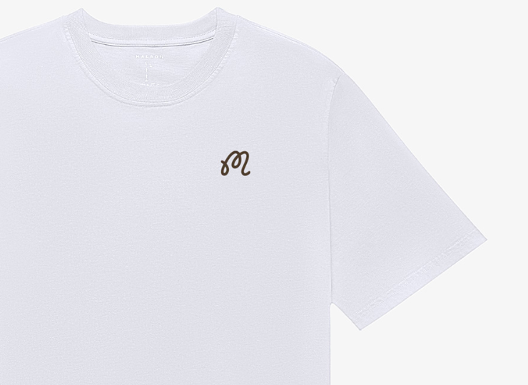 Malbon ユニセックス ネイビー ゴルフグラフィックTシャツ サイズ表