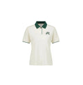 Malbon women's colour-block embroidered golf polo in Apricot - image 22