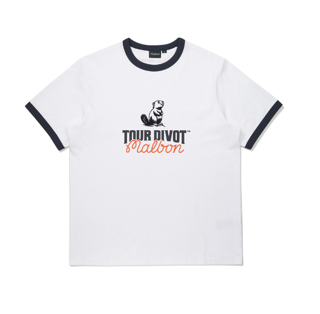 Malbon ツアーディボット サークルTシャツ ホワイト 前面