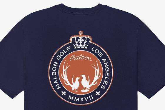 Malbon Golf Men’s Relaxed Fit Cotton Graphic T-Shirt
