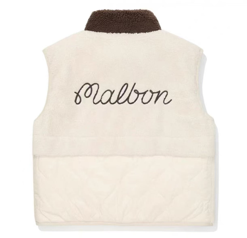 Malbon Golf Women’s Reversible Fleece Insulated Vest