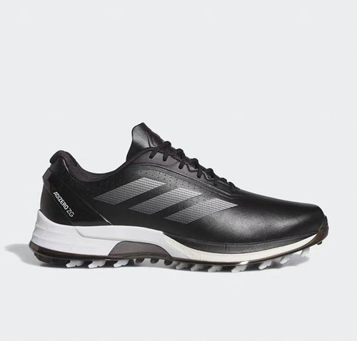 ブラックのadidas Adizero ZG スパイクレスゴルフシューズの外側