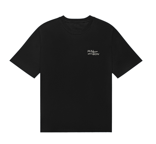 Malbon Bermuda Utility Tシャツ ブラック 前面