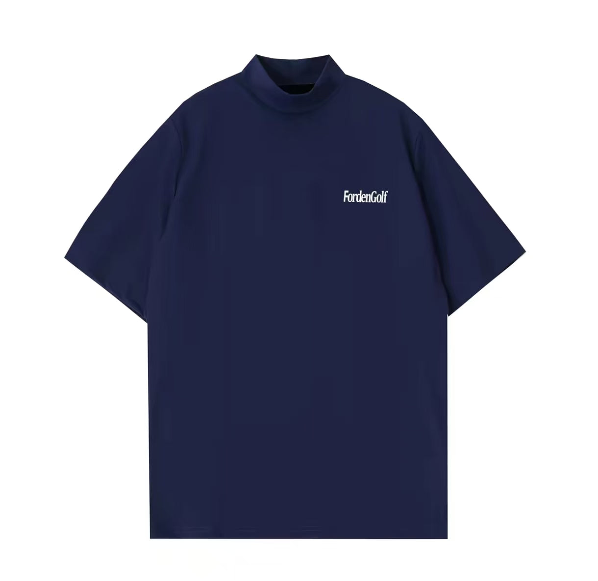 Forden Golf メンズ 接触冷感 速乾 グラフィック モックネックシャツ（ネイビー）の商品画像