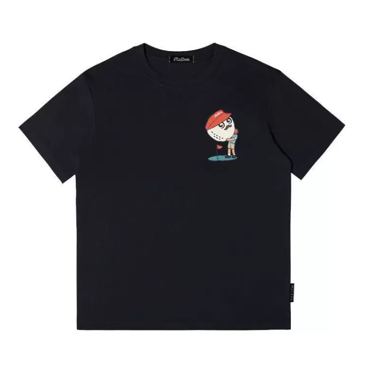 Malbon Dosan 6451 Tシャツ ブラック 前面