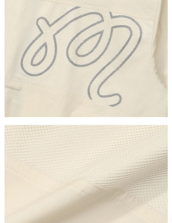 Malbon men Cream technical waterproof golf jacket sleeve detail