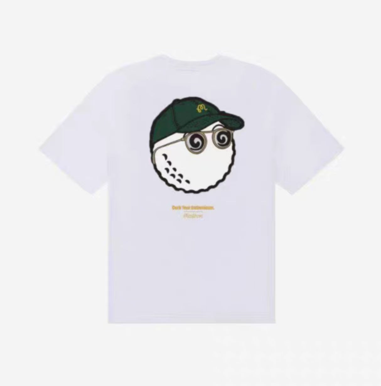 Malbon ユニセックス コットン グラフィックゴルフTシャツ ホワイト 商品画像