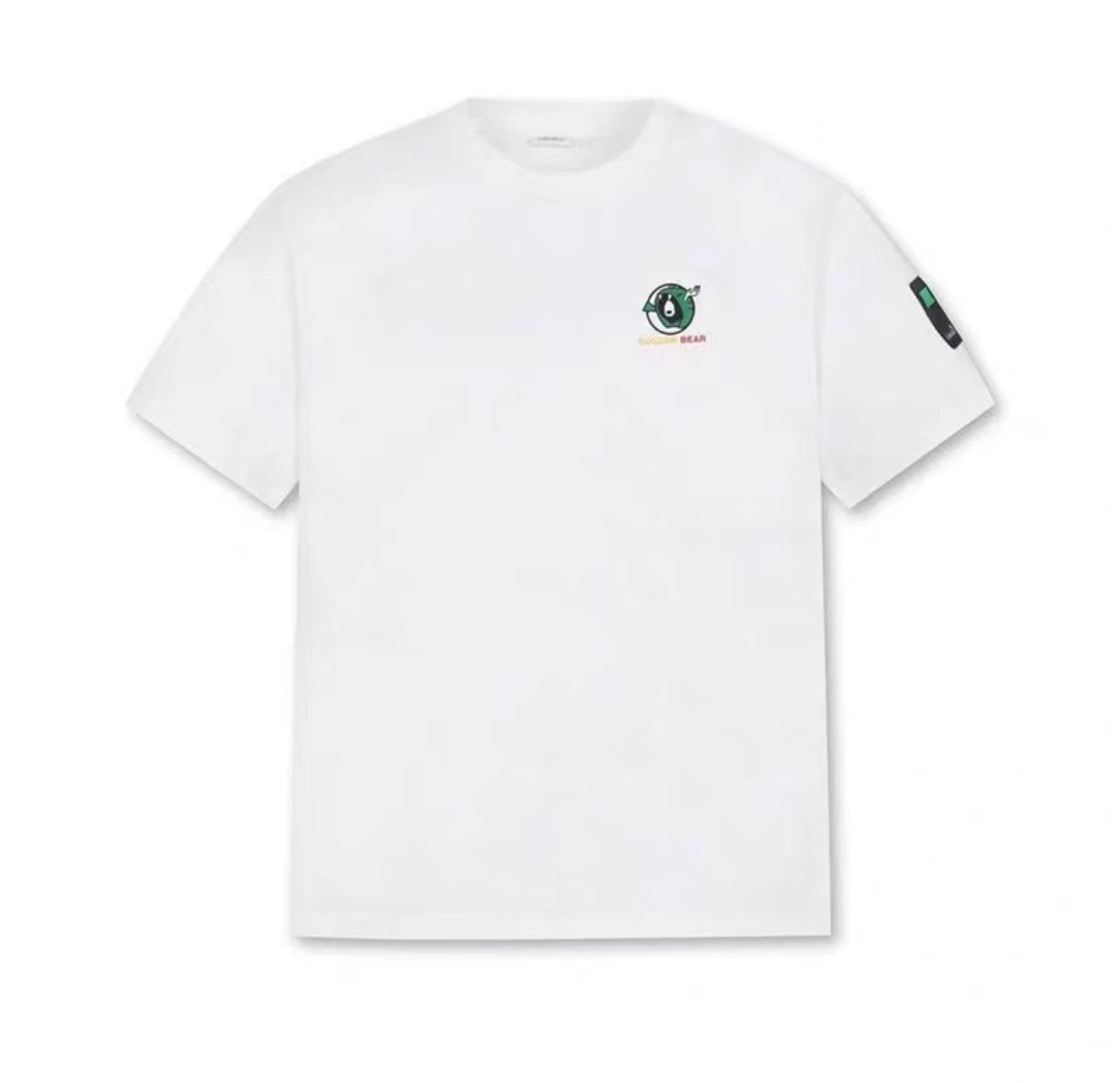 Golden Bear 100%コットン グラフィック ゴルフTシャツ ホワイト 商品正面