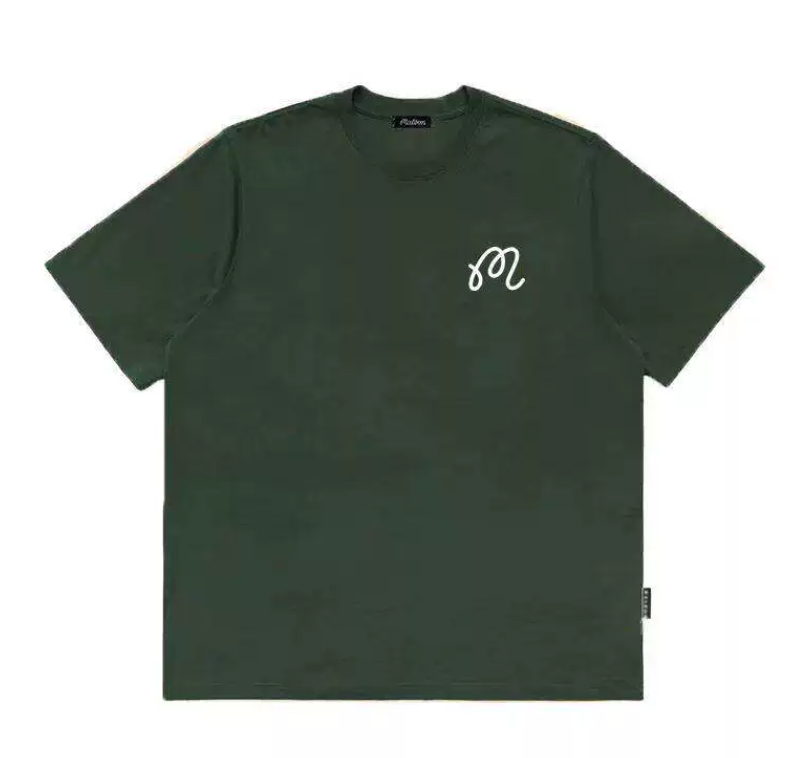 Malbon Golf ユニセックス 通気性 カジュアル アスレチック Tシャツ（グリーン） 正面