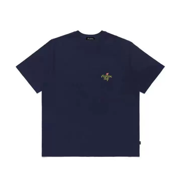 Malbon グラフィック クルーネックTシャツ ネイビー 前面
