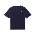 Malbon ユニセックス ネイビー ゴルフグラフィックTシャツ 前面
