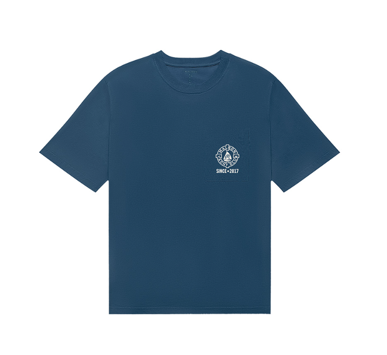 Malbon Golf Vesta クルーネック Tシャツ（ネイビーブルー） 正面