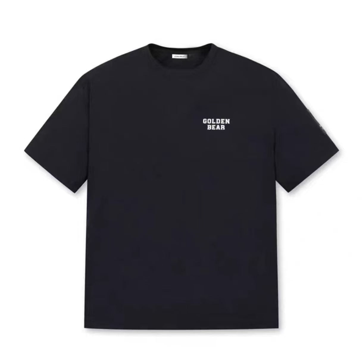 Golden Bear ユニセックス プレミアム グラフィック ゴルフTシャツ ブラック 商品正面