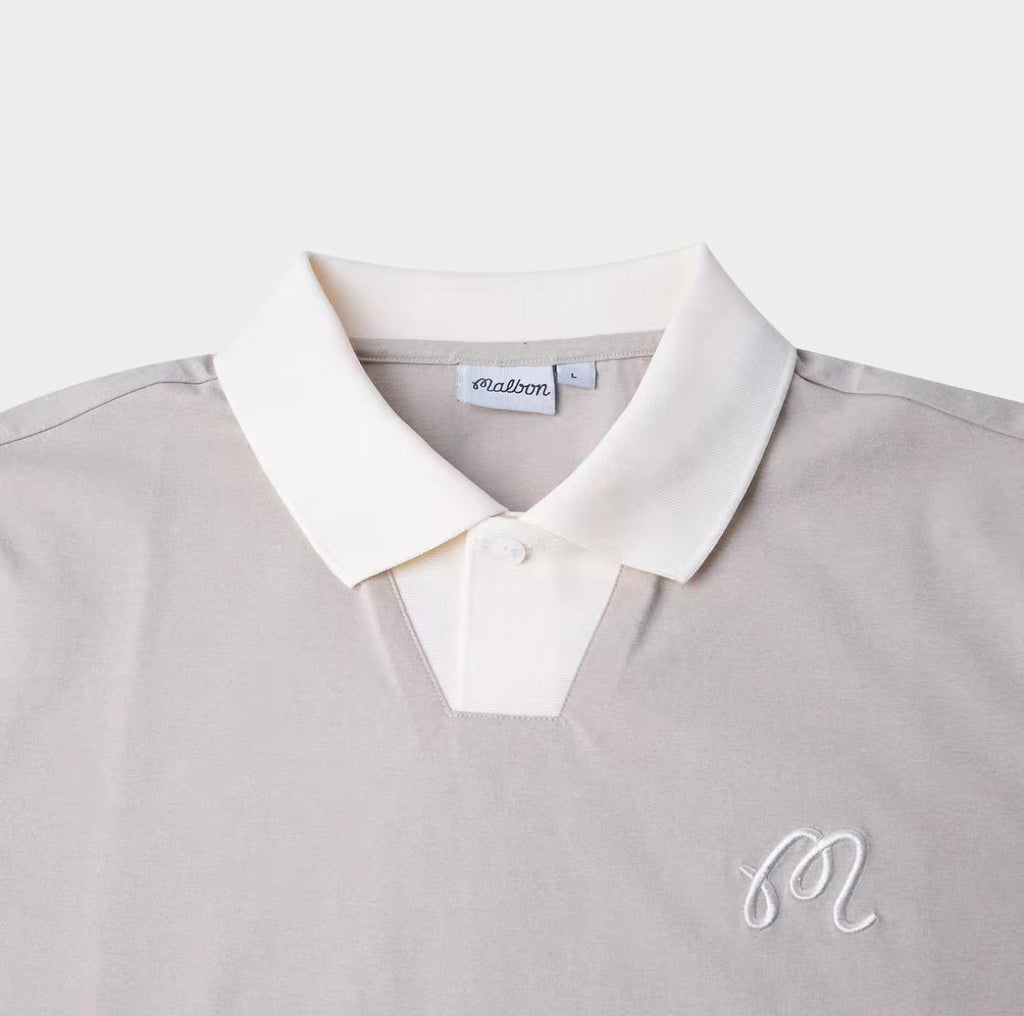 Malbon Golf Men’s Breathable Pique Casual Polo Shirt
