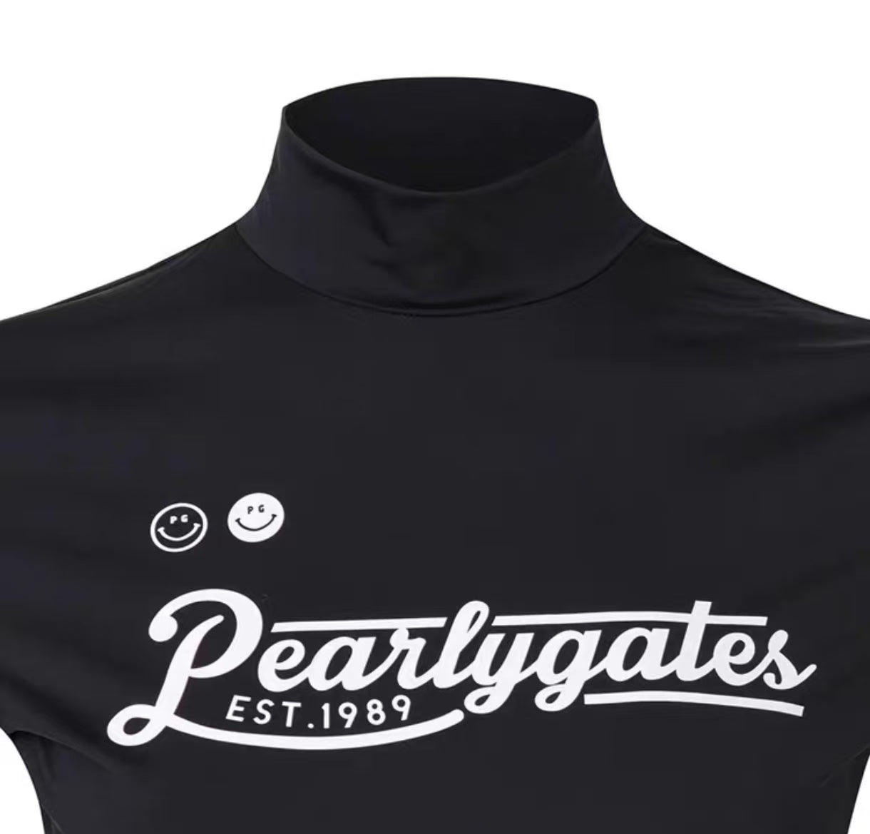 Pearly Gates レディース 速乾 スリム ゴルフシャツ（ブラック）の商品画像