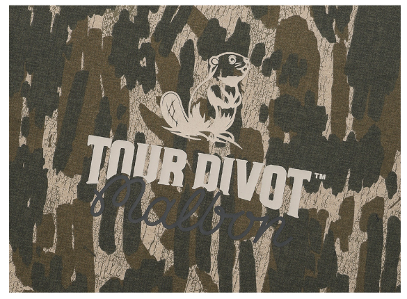 Malbon Golf Tour Divot Circular Graphic Casual T-Shirt