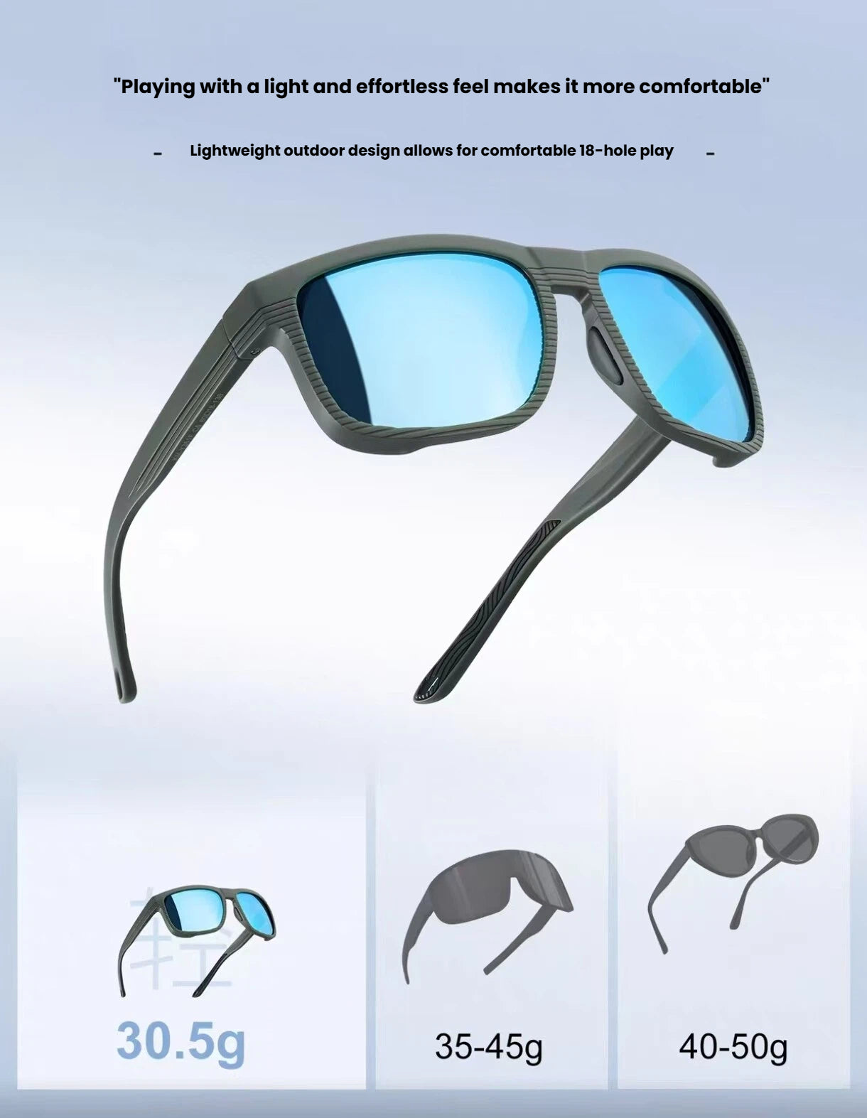 Leshen Polarized UV400 Golf Sports Sunglasses