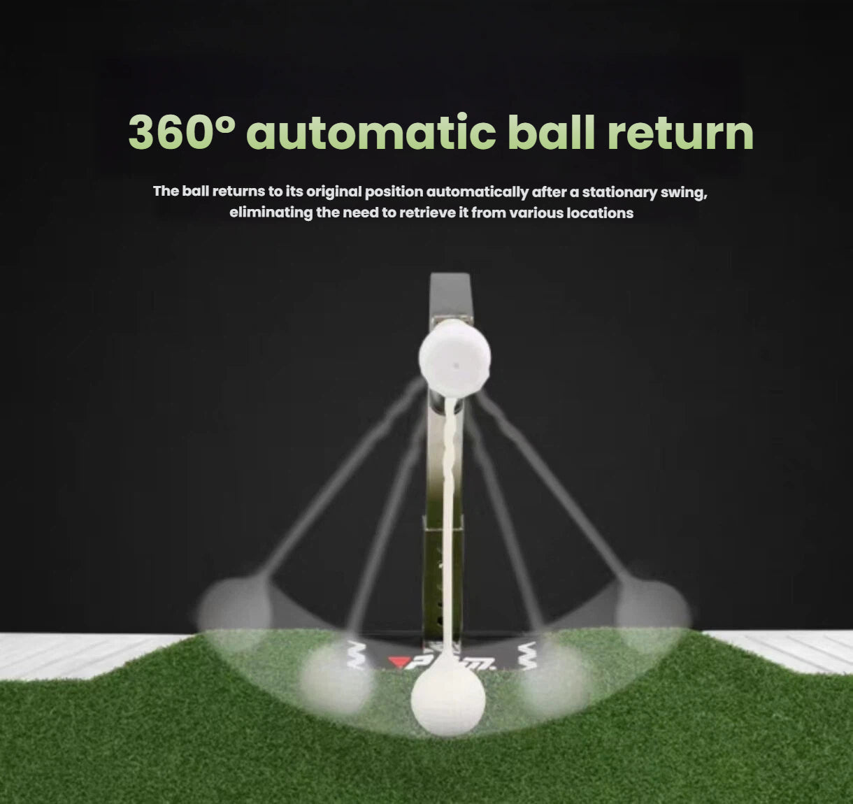 PGM 360° 回転ゴルフ スイング トレーナー マット