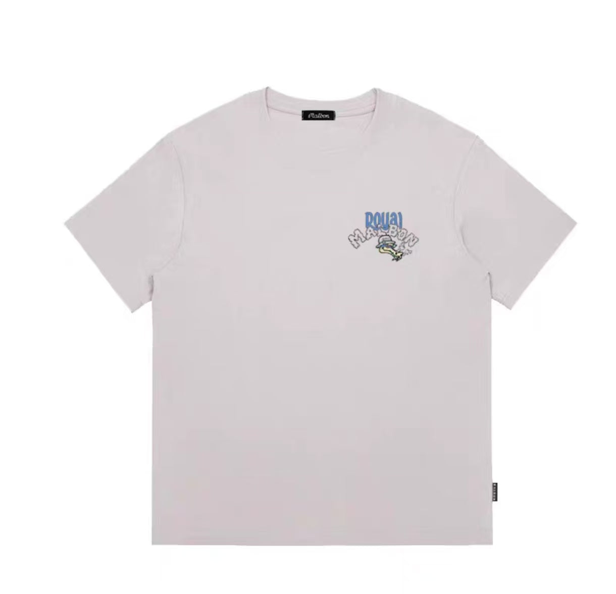Malbon ドラゴン Tシャツ グレー 前面