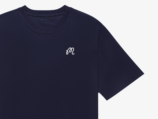 Malbon ユニセックス ホワイト ゴルフグラフィックTシャツ グラフィックのディテール