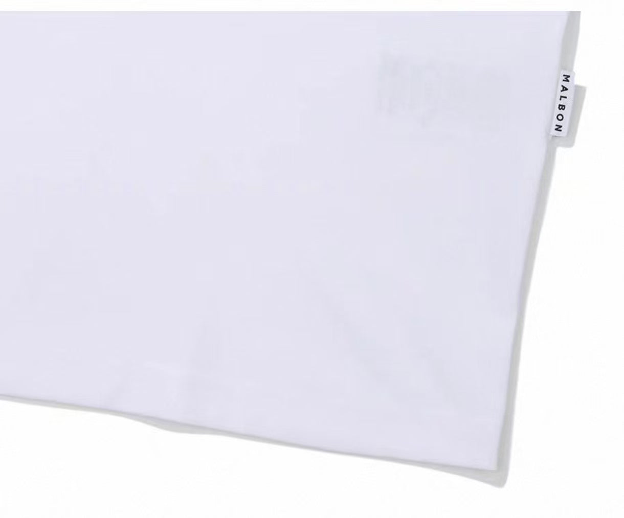 Malbon men's lightweight cooling quick-dry golf polo shirt in White, lifestyle back view