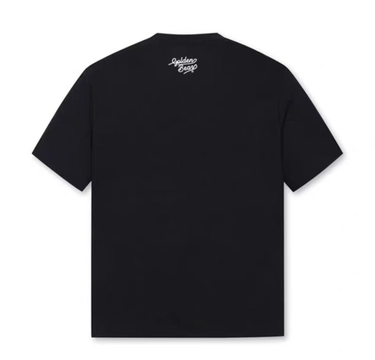 Golden Bear ユニセックス プレミアム 刺繍 ゴルフTシャツ ブラック 商品背面