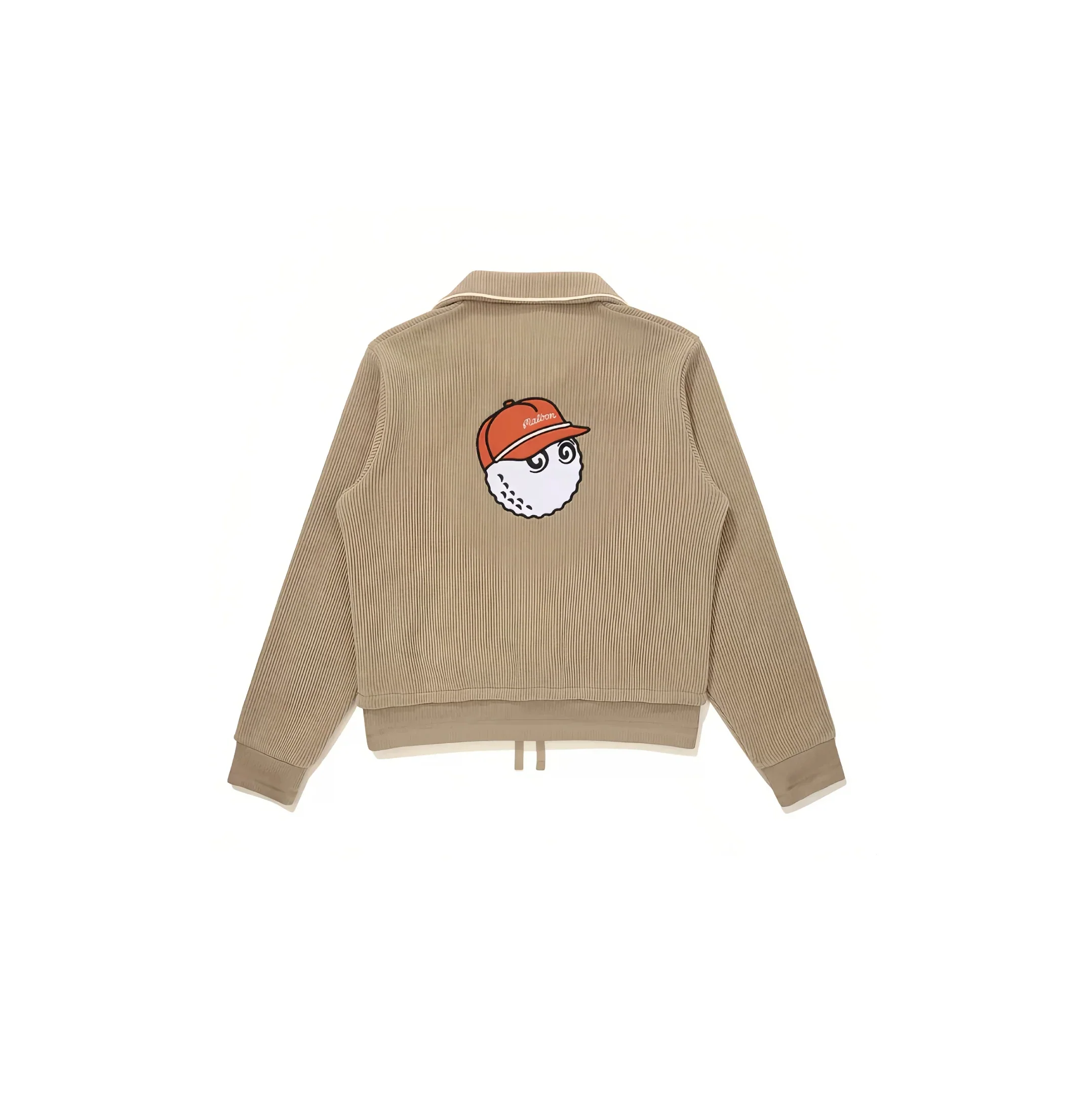 Malbon women's half-zip golf sweatshirt jacket in Khaki - image 7