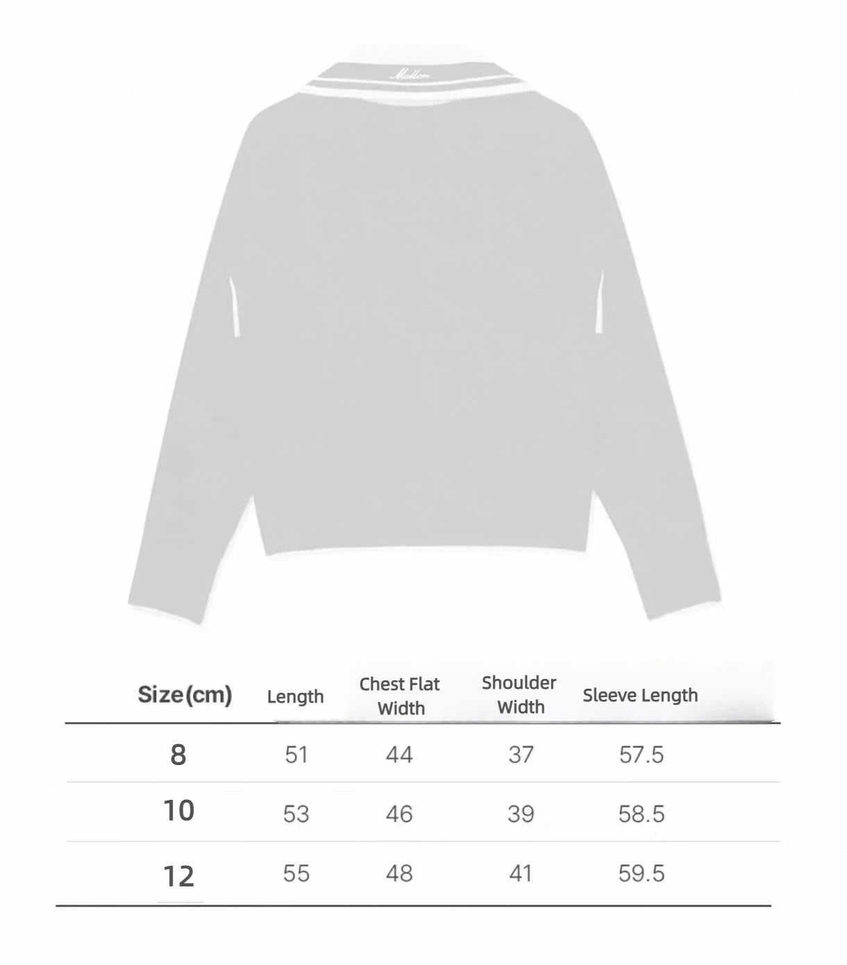 Malbon Golf Women's Collared Knit Long Sleeve Beige size chart