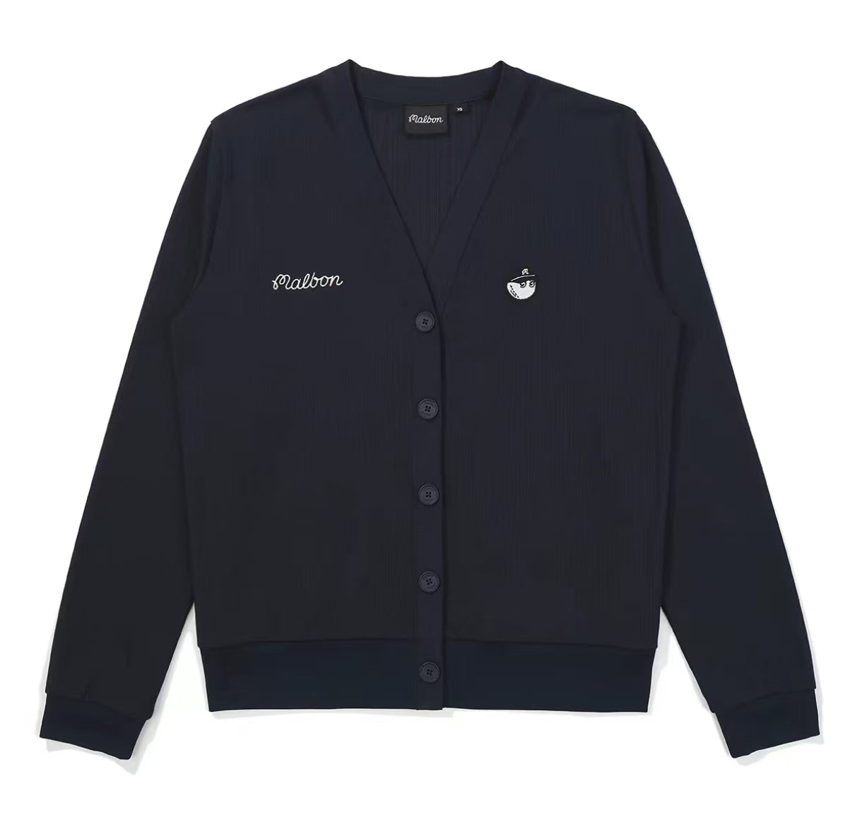 Black Malbon women's long sleeve sports golf sweatshirt front view