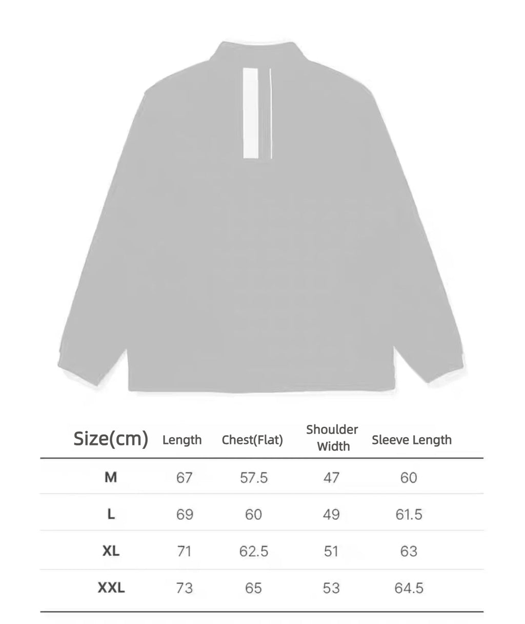 Malbon Grey Quarter Zip Pullover Black size chart