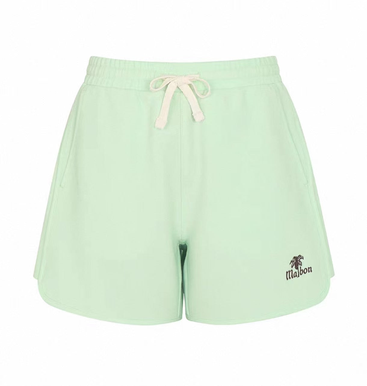 Malbon Golf レディース ウエストゴム ストレートレッグ ゴルフショーツ（Mint Green） 正面