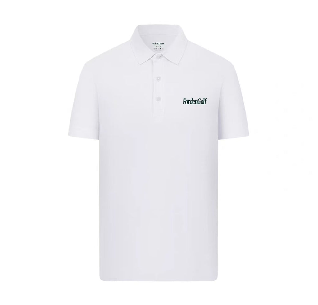 Forden Golf メンズ ホワイト リラックス グラフィックポロシャツ（ホワイト）の商品画像