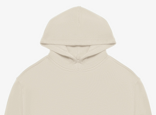 Malbon beige hoodie hood detail