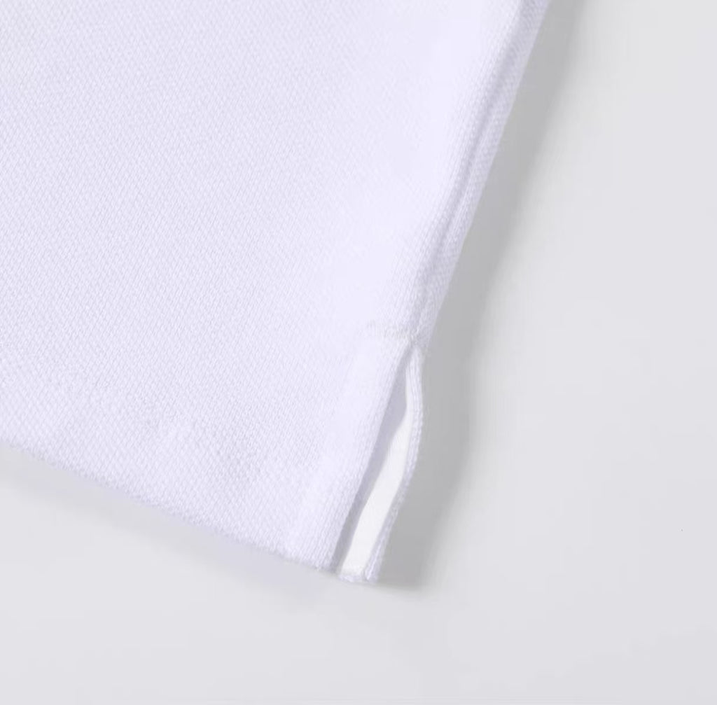Devereux Golf Loose Scorpion Cotton Heavyweight Piqué Long Sleeve Polo Shirt