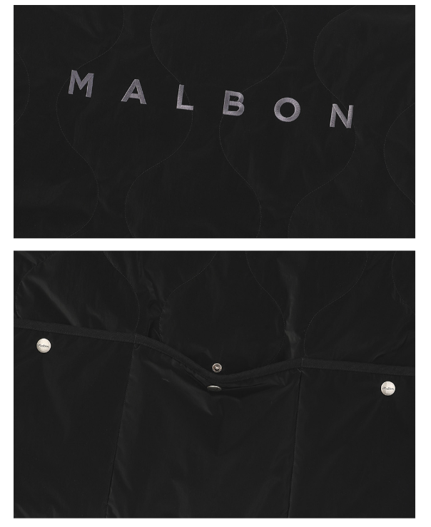 Malbon Golf Men’s Full-Zip Insulated Padded Jacket black size chart