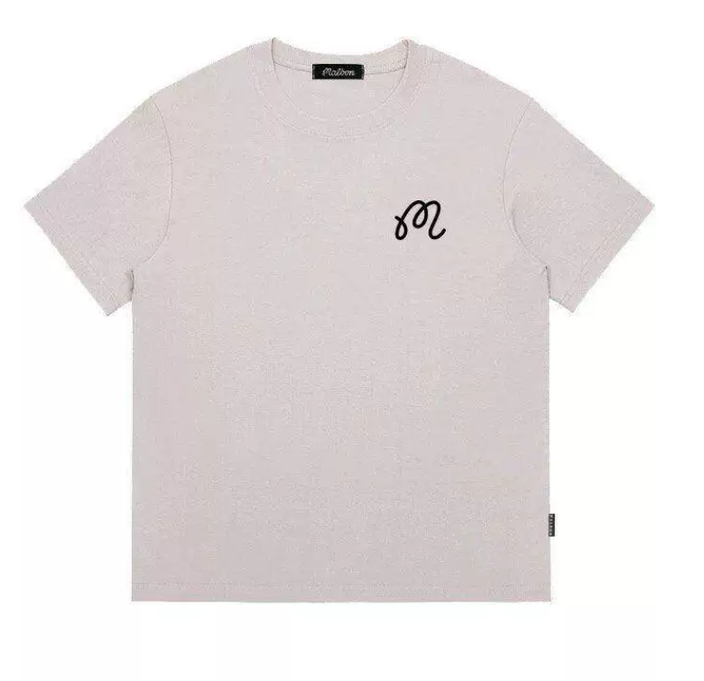 Malbon Golf ユニセックス 通気性 カジュアル アスレチック Tシャツ（グレー） 正面