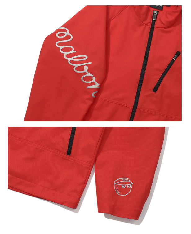 Malbon Golf Men’s Stand Collar Lightweight Windproof Jacket