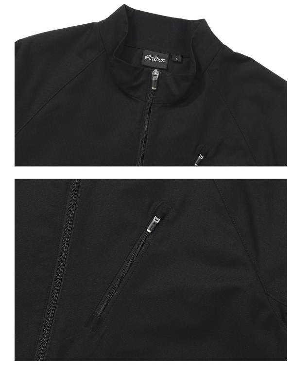 Malbon Golf Men’s Stand Collar Lightweight Windproof Jacket