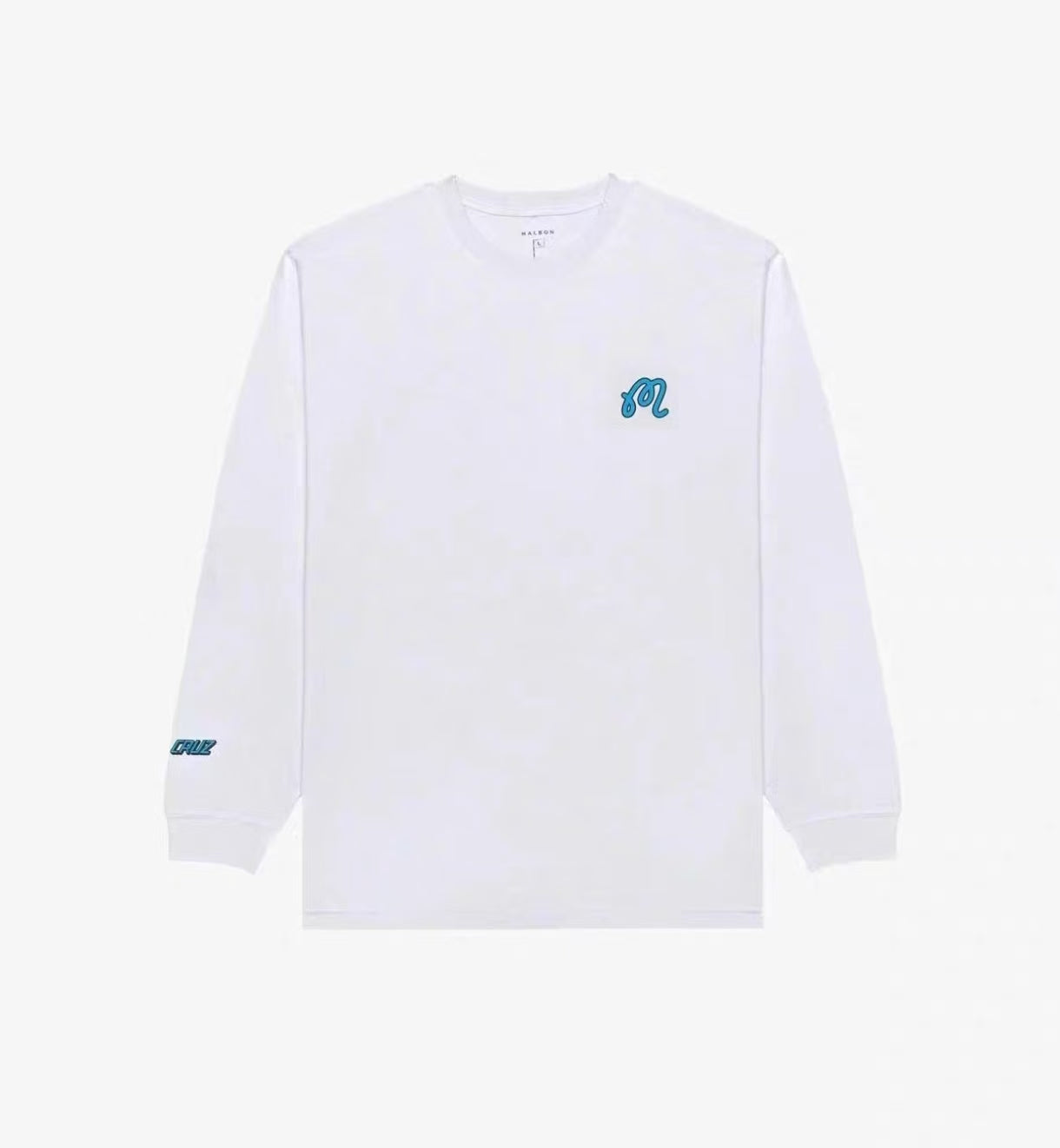 Malbon グラフィック 長袖Tシャツ ホワイト 前面