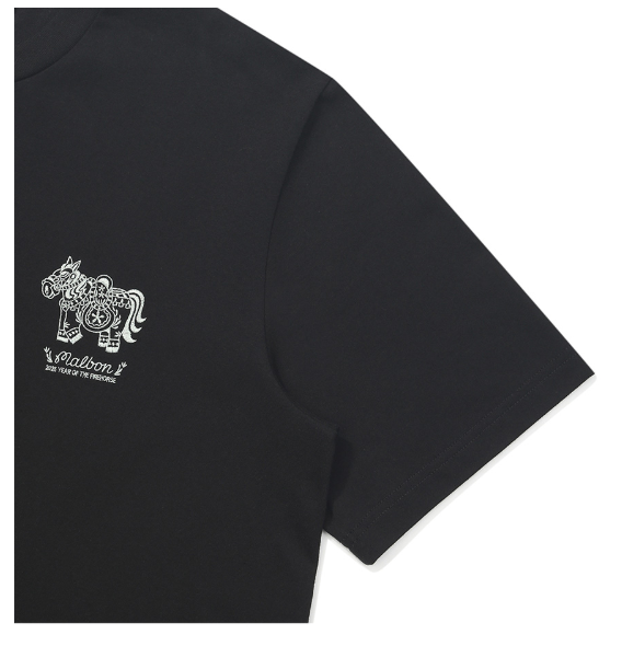 Malbon Golf Unisex Solid Logo Graphic T-Shirt