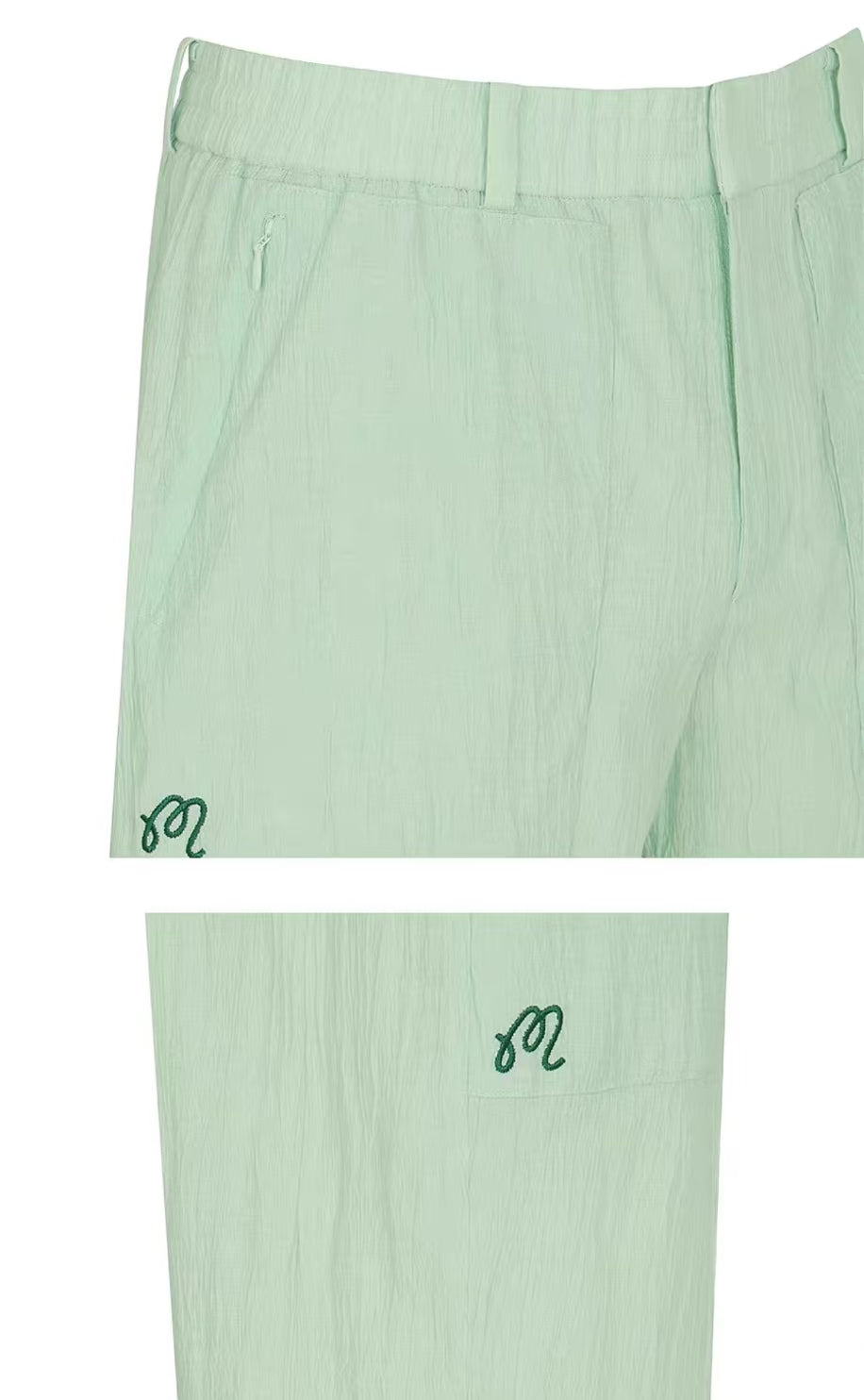 Malbon Golf メンズ ウエストゴム アスレチック ゴルフショーツ（Mint Green） 商品画像