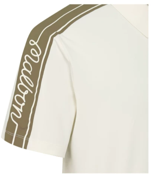 Malbon Golf メンズ 通気性 カジュアル アスレチック ゴルフポロシャツ（ホワイト） 商品画像