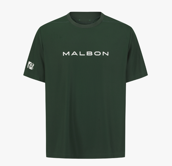 Malbon クーリング パフォーマンスTシャツ グリーン 前面