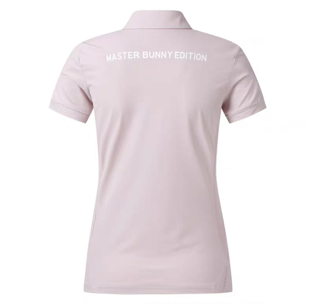 Women’s 2026 Spring Summer Premium Slim Golf Polo Shirt in Pink - product view
