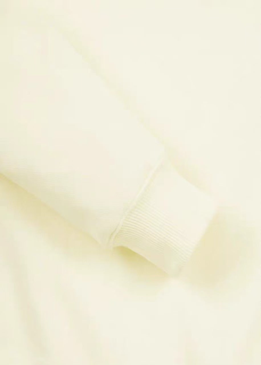 Golden Bear Beige sweatshirt fabric detail