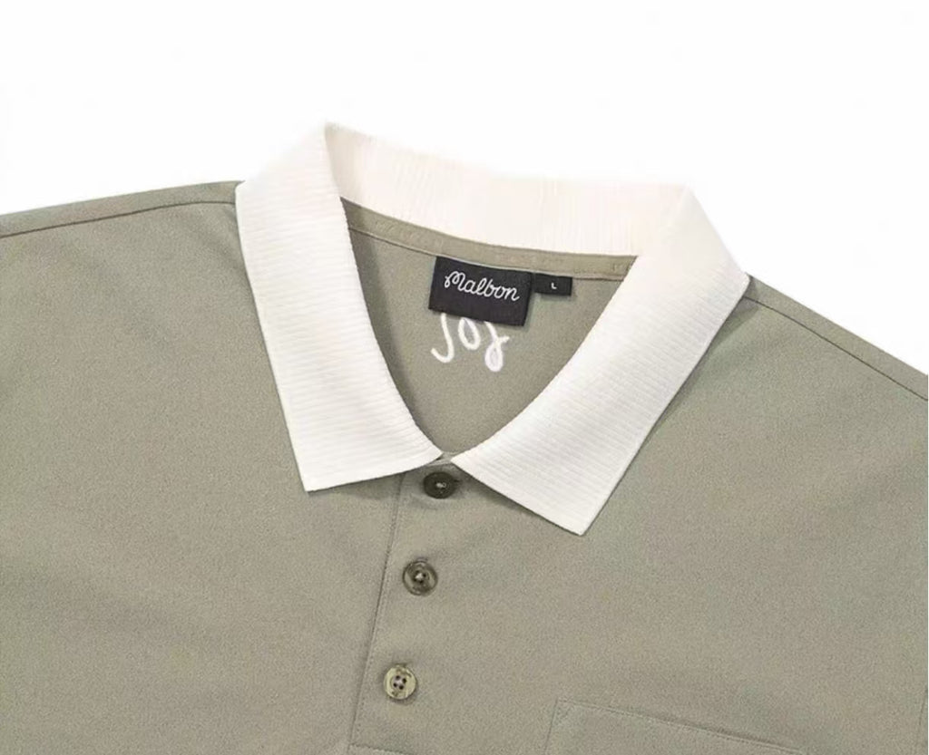 Malbon Golf Men’s Athletic Polo Shirt