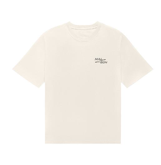 Malbon Bermuda Utility Men's Graphic Golf T-Shirt Beige front view