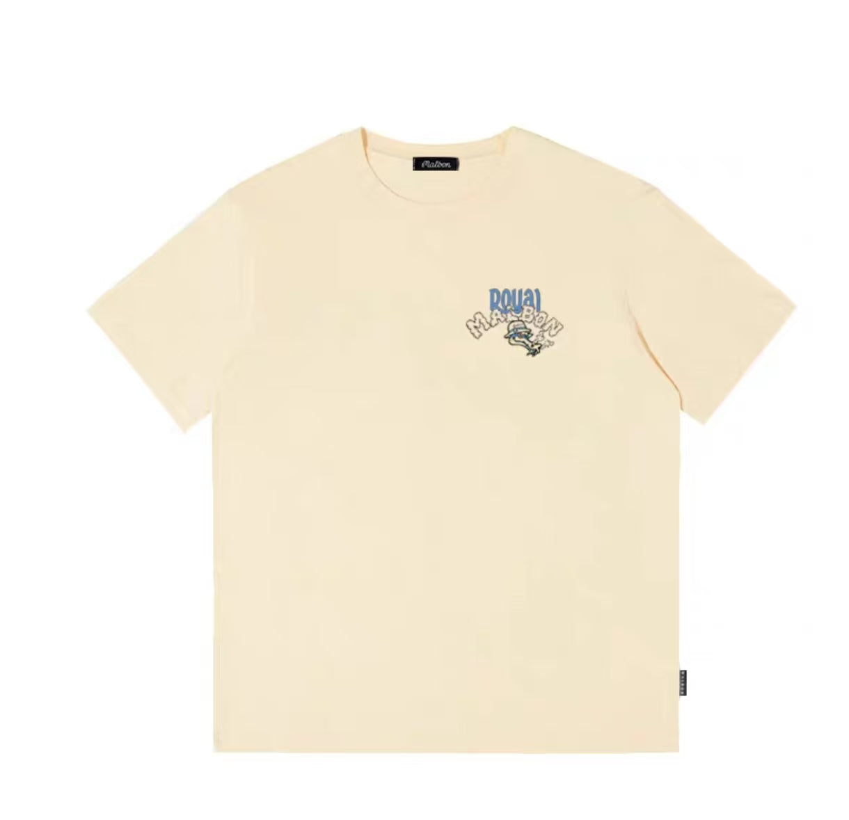 Malbon ドラゴン Tシャツ ベージュ 前面