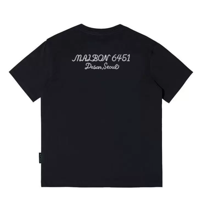 Malbon Dosan 6451 Tシャツ ブラック 背面
